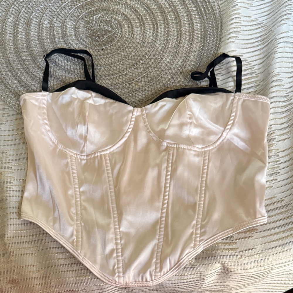 Elegant Cream Corset Top